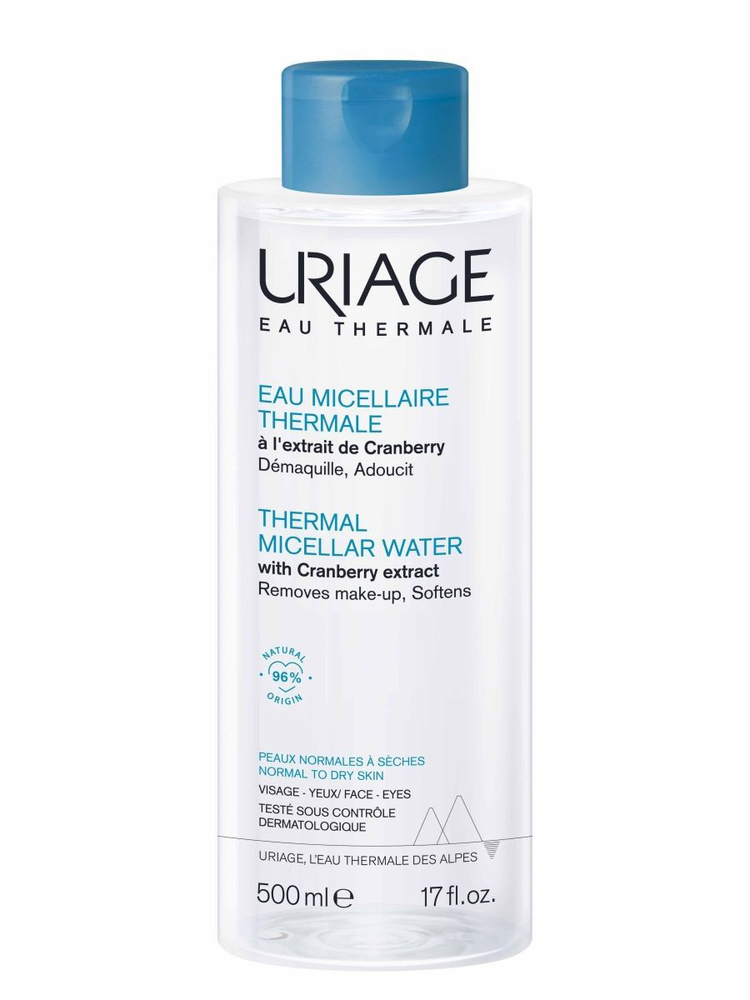 URIAGE, Очищающая мицеллярная вода для нормальной и сухой кожи, 500 мл  #1