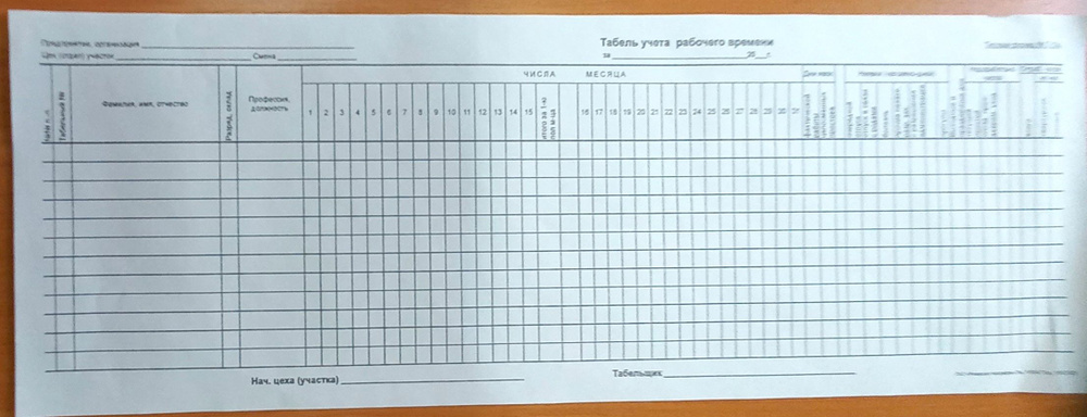 Режевская типография Бланк бухгалтерский A4 (21 × 29.7 см) #1