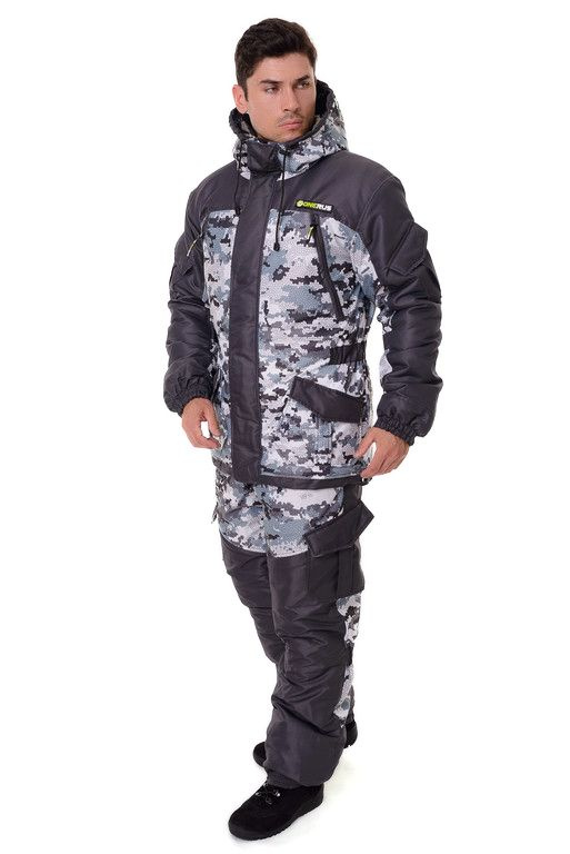 Зимний костюм для охоты и рыбалки "Горный -45" от ONERUS. Ткань: Алова, Таслан. Цвет: Белый. Размер: #1