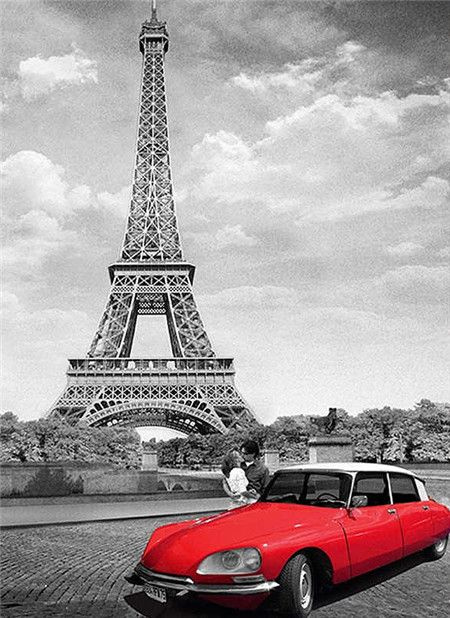 Алмазная мозаика со стразами Эйфелева башня/Выкладка полная/Размер ...