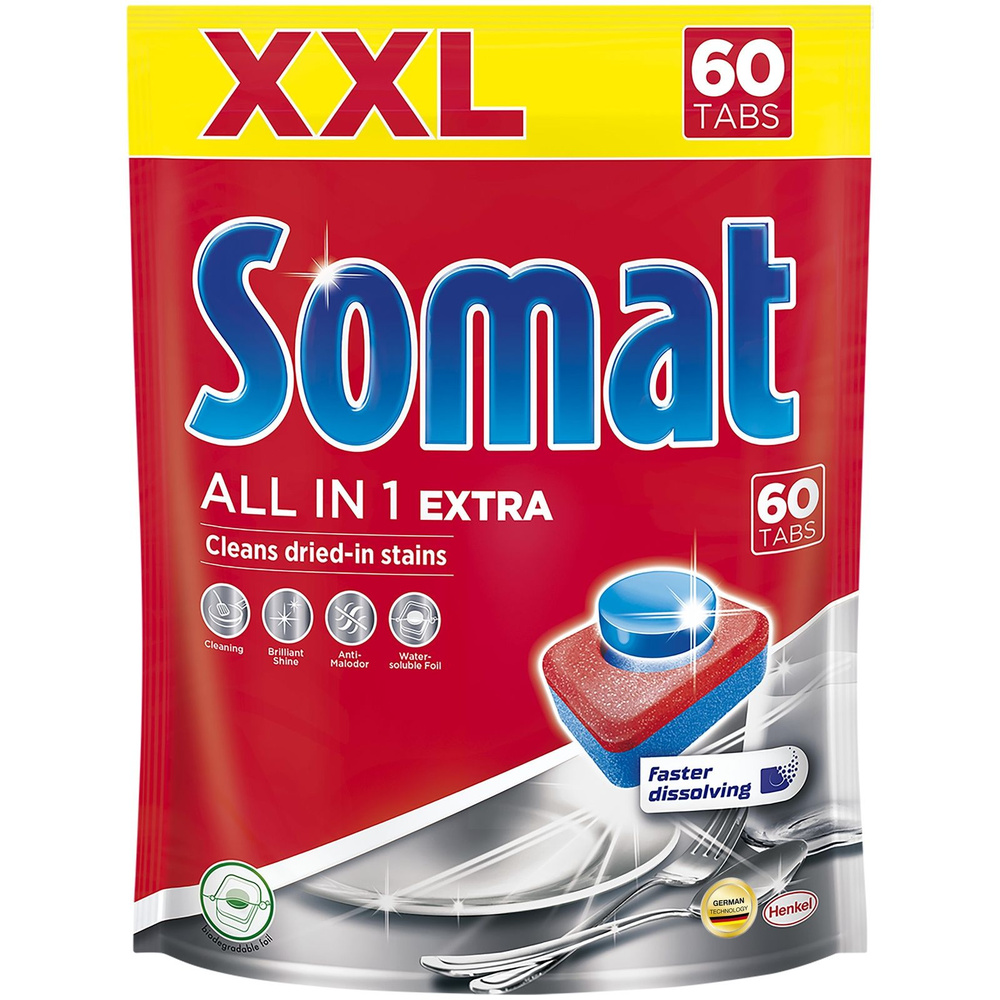 Таблетки Somat All-in-1 Extra, 60шт #1