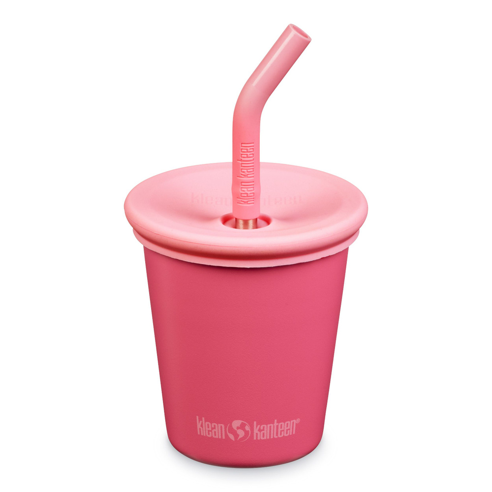 Детский стакан одностенный Klean Kanteen Kid Cup Straw Lid 10oz (296 мл) Rouge Red с трубочкой  #1