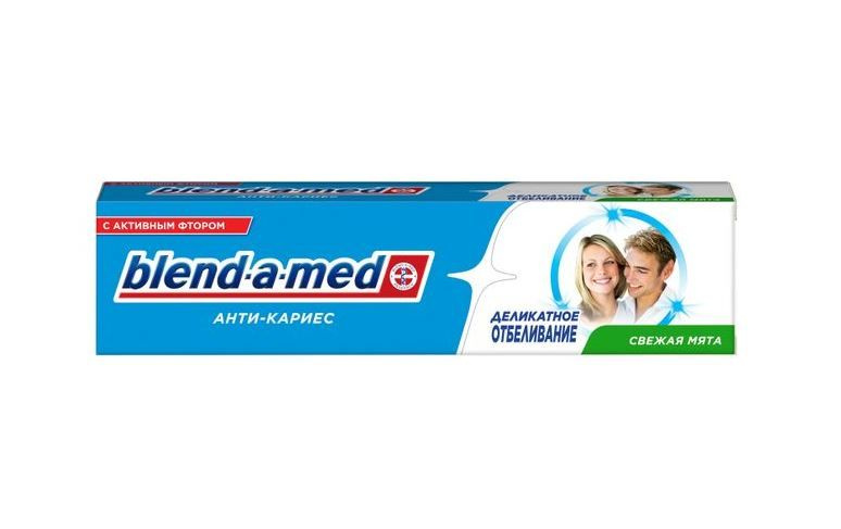 Blend-a-med Зубная паста Антикариес, Деликатное отбеливание, Свежая мята , 100 мл/  #1