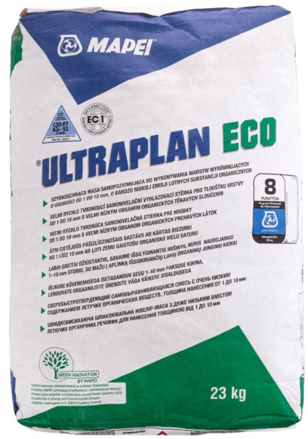 Mapei Ultraplan Eco/Мапей Ультраплан Эко, 23 кг,самовыравнивающийся состав  #1