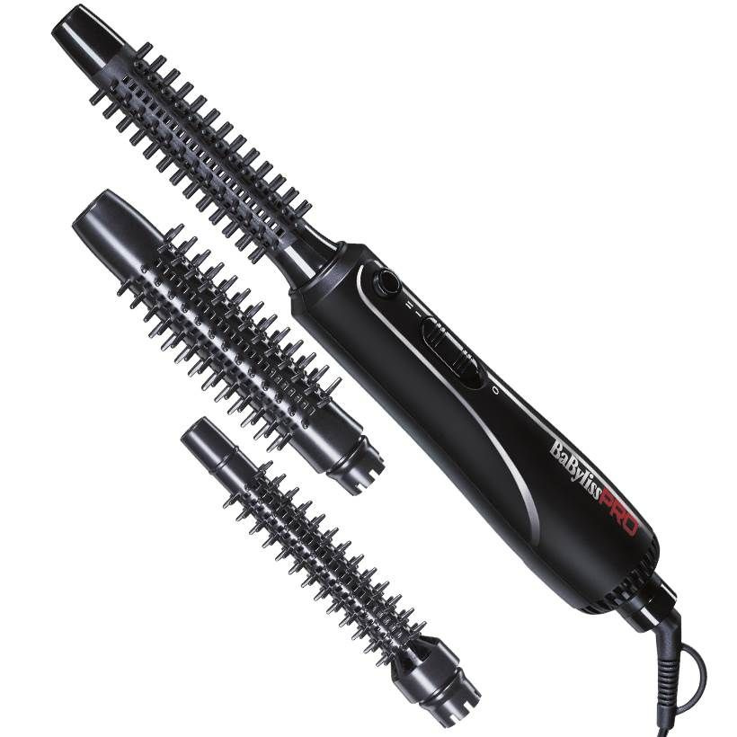 BaByliss PRO Фен-щетка для волос Trio BAB3400E с 3 насадками 14/19/24 мм 300 Вт, скоростей 2, кол-во #1