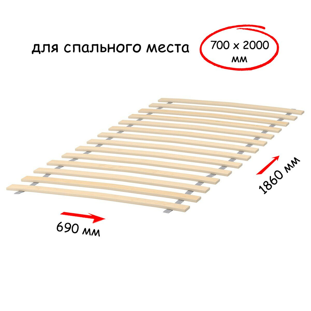 Максифлекс Ламель для кровати 690, 53 мм #1