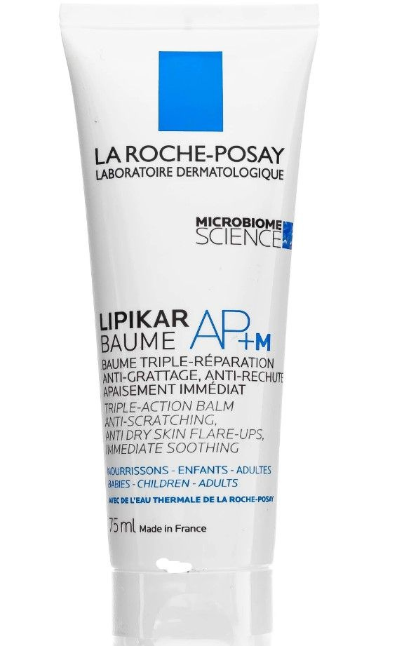 Бальзам липидовосполняющий La Roche-Posay Lipikar AP+M тройного действия для лица и тела младенцев, детей #1