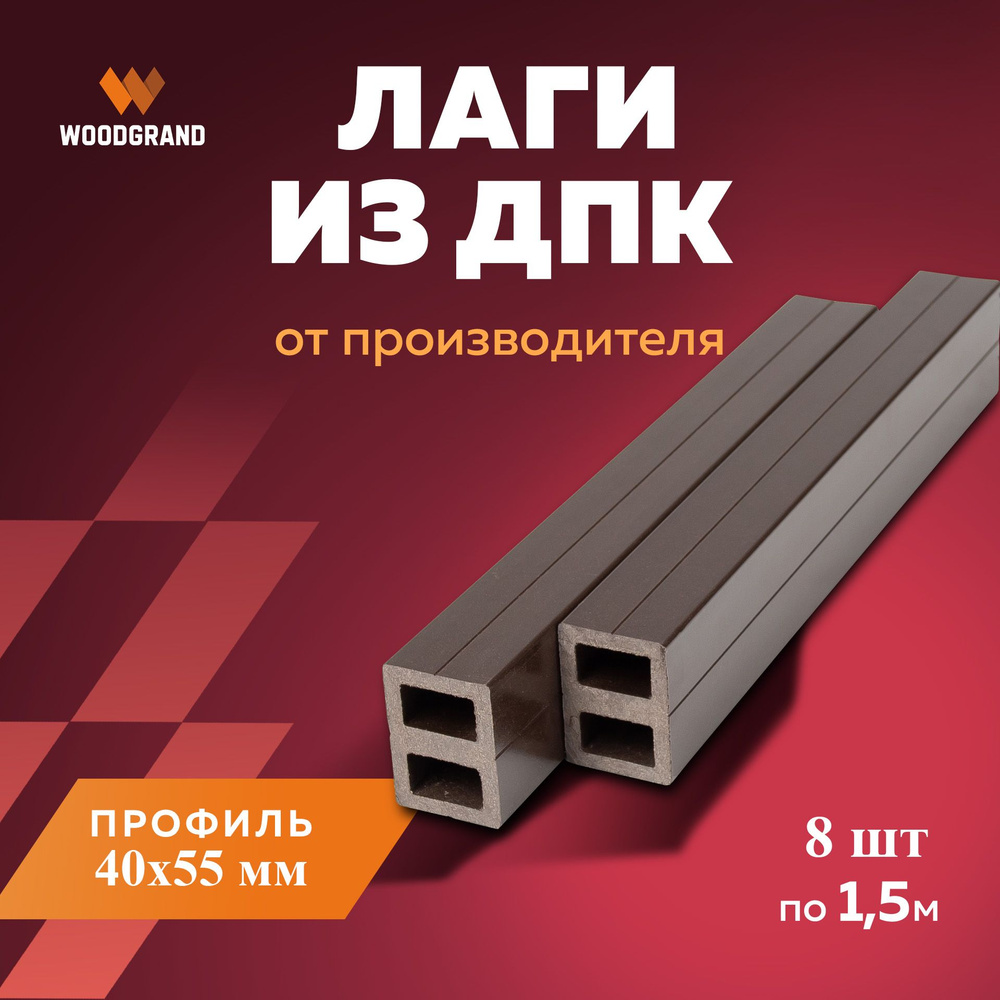 Композитная лага WOODGRAND, 40 мм - купить по выгодной цене в  интернет-магазине OZON (508377547)