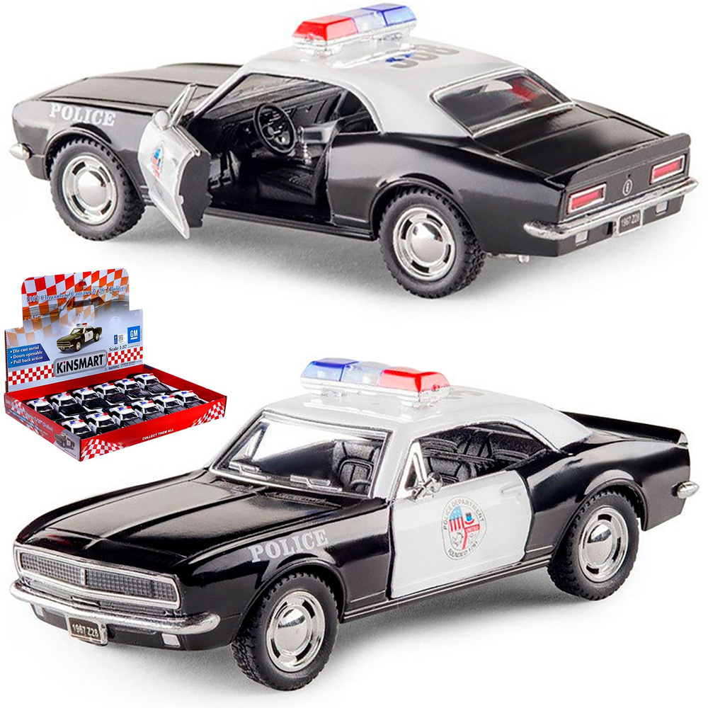 Металлическая машинка Kinsmart 1:37 1967 Chevrolet Camaro Z/28 (Police) KT5341DP, инерционная  #1