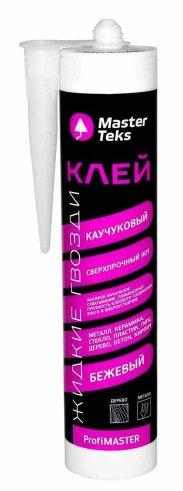 Клей каучуковый Mastertex LN-901 сверхпрочный, бежевый 0,4 кг #1