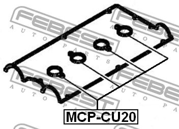 Febest Наконечник свечной, арт. MCP-CU20, 1 шт. #1