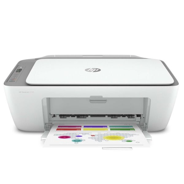 МФУ струйное HP DeskJet 2720, цветной, 4800x1200 dpi, A4, USB, выход 25 листов, белый  #1