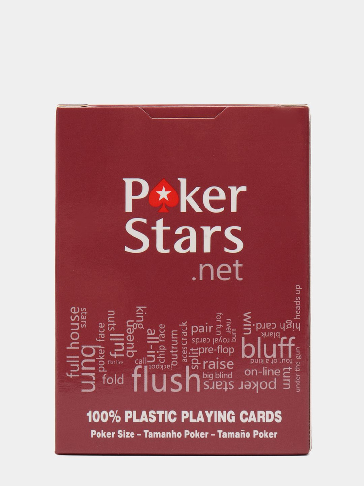 Poker Stars Карты красные, пластиковые, 54 шт #1