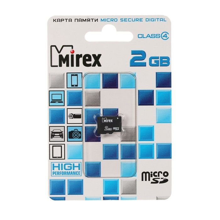 Mirex Карта памяти 2 ГБ - купить с доставкой по выгодным ценам в ...