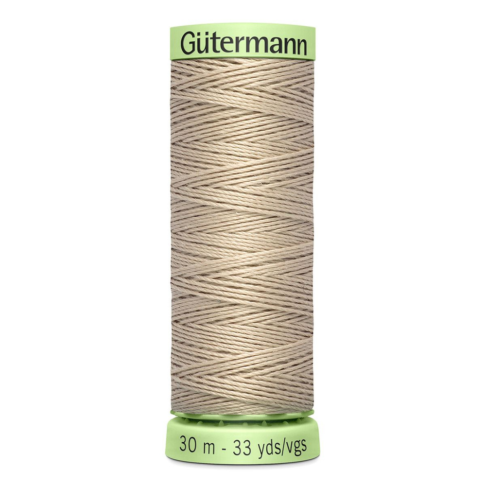 Нить Top Stitch 30 для отстрочки 30м 100% п/э Gutermann 722 (светло-бежевый)  #1