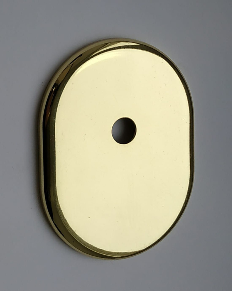 Накладка декоративная DiSec KT041 на цилиндр под длинный шток, полированная латунь  #1