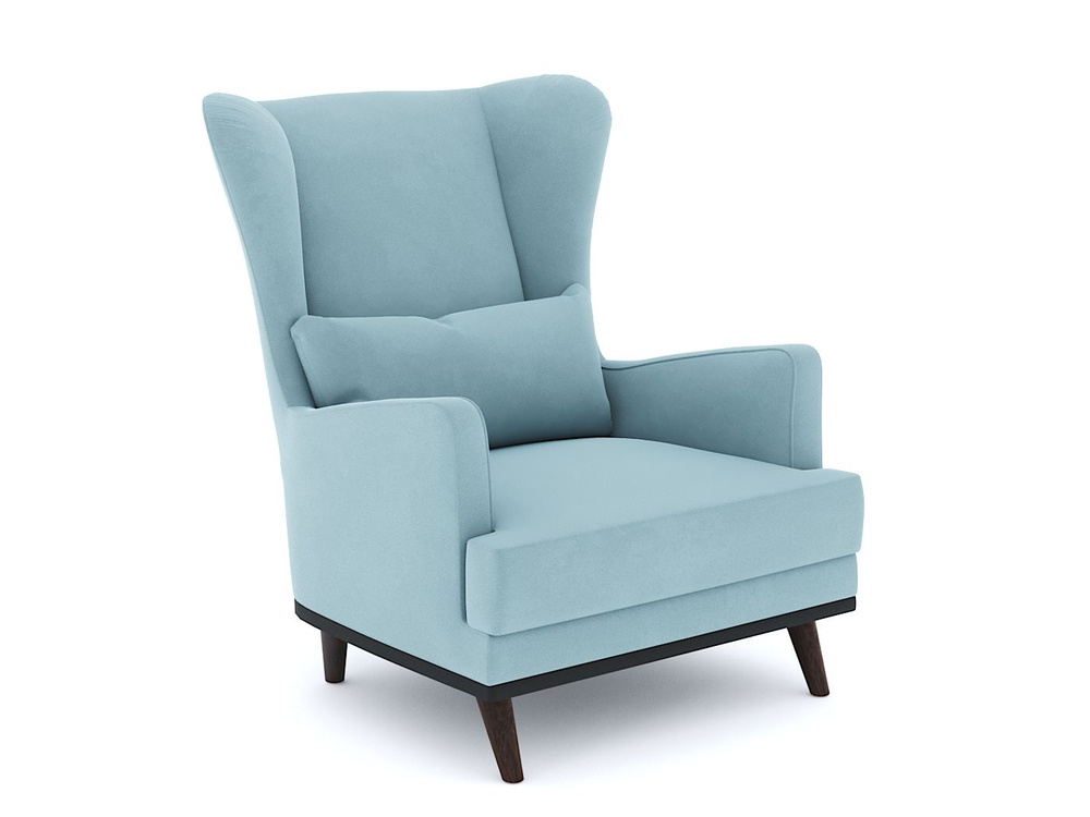 Кресло для отдыха Осмар в голубом велюре М16 #1