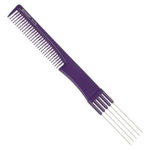 Расческа Dewal Beauty для начеса с металлическими зубцами, фиолетовая 19,0 см  #1