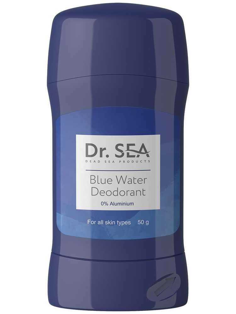 Dr. Sea/ Натуральный мужской стик дезодорант BLUE WATER, без алюминия с маслом розмарина, шалфея и алоэ #1