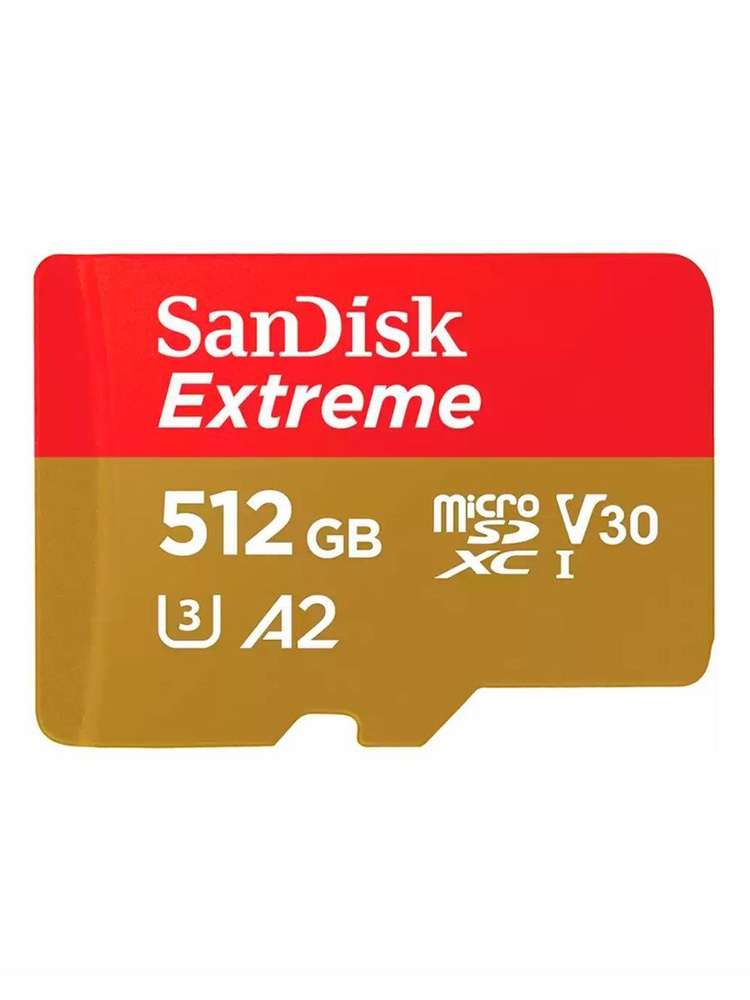 SanDisk карта памяти MicroSD 512GB Extreme / SDSQXAV-512G-GN6MN #1