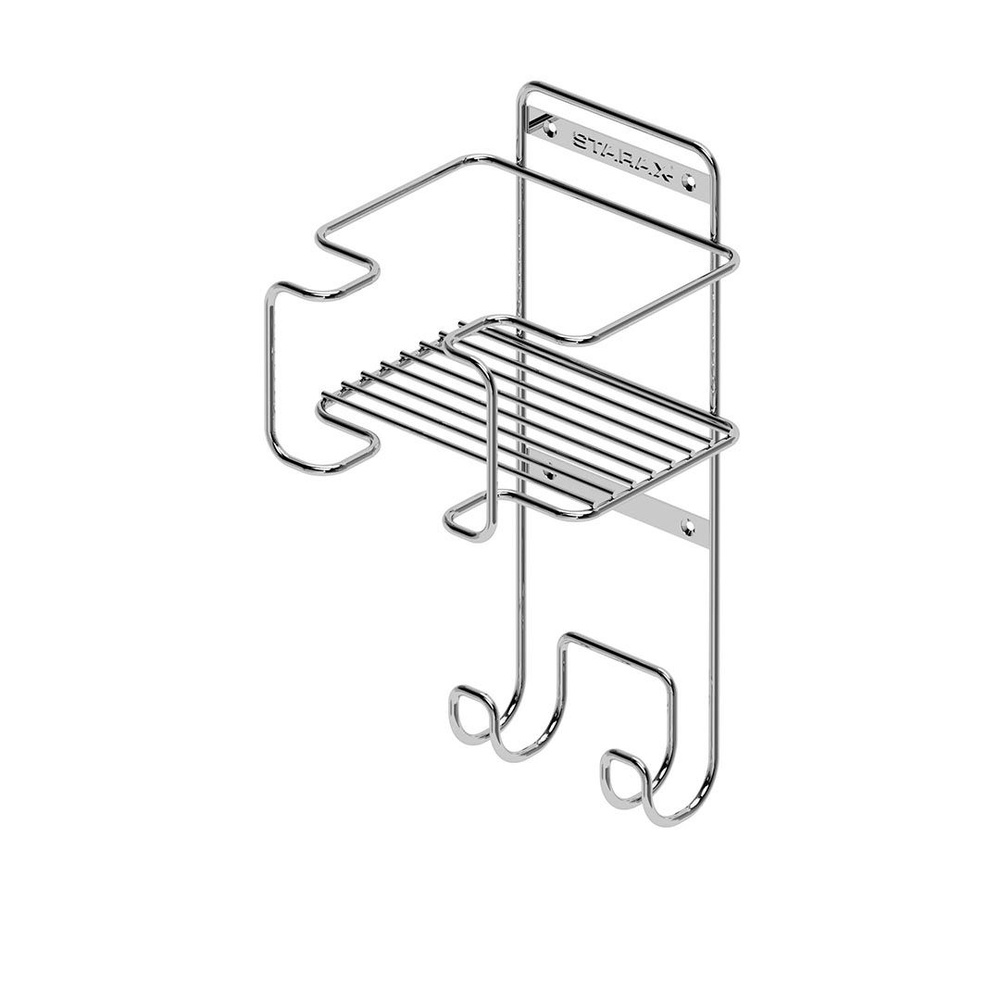Держатель для утюга и гладильной доски, 200х200х380 мм, хром  #1