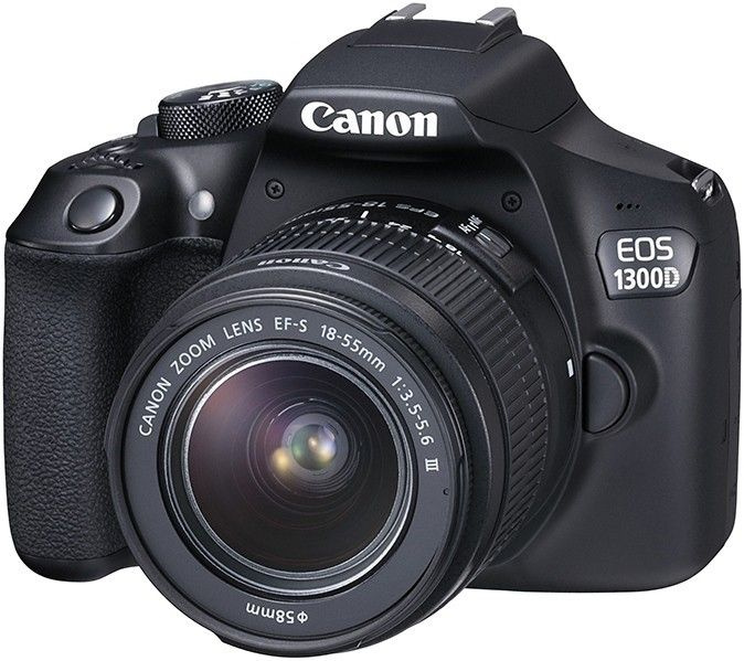 Фотоаппарат Canon EOS 1300D Kit 18-55mm f/3.5-5.6 DC III, черный #1