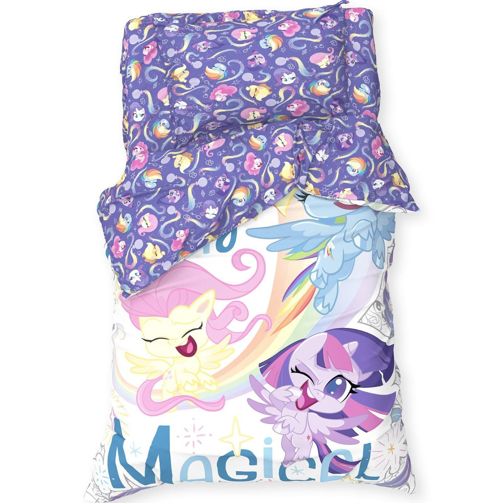 Детское постельное белье 1,5 спальное Magical My Little Pony 143х215 см, 150х214 см, 50х70 см -1 шт  #1