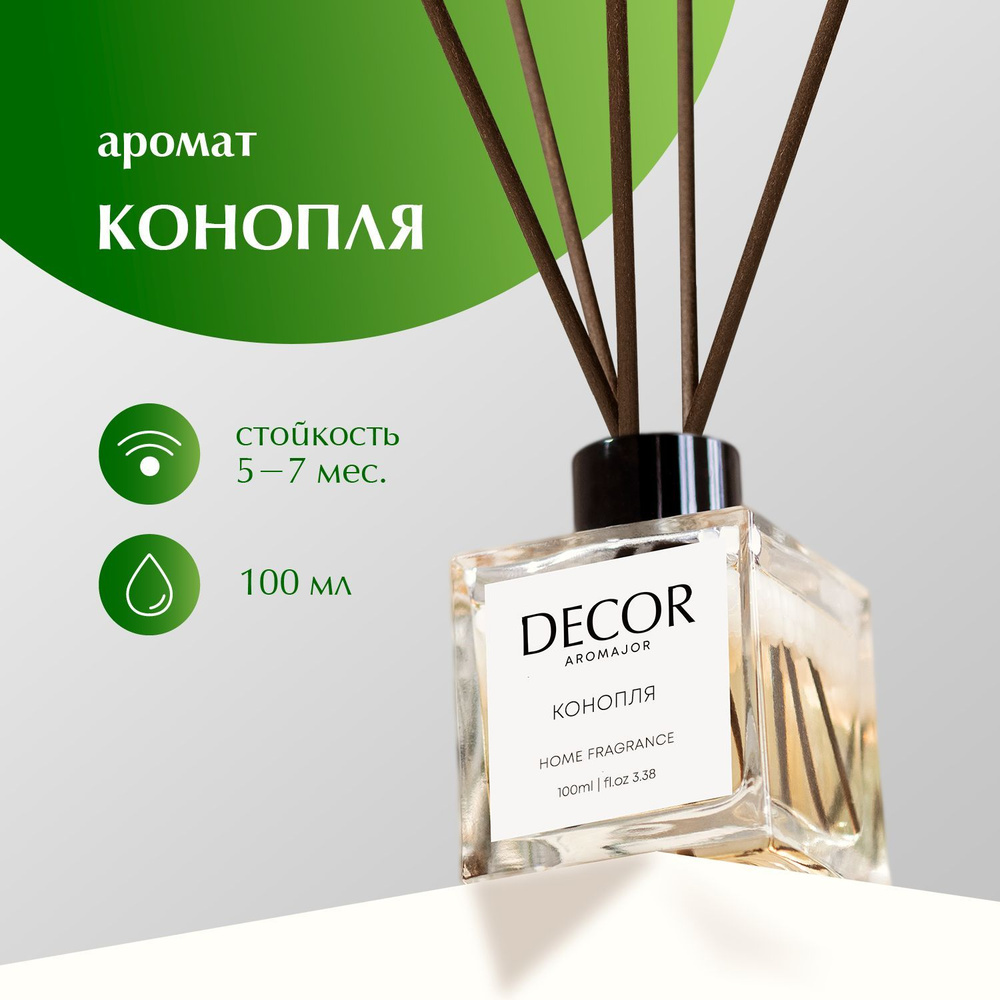 Ароматический диффузор Decor aromajor, Жидкий, Травяной, Цветочный, 100 мл  купить по доступной цене с доставкой в интернет-магазине OZON (479456704)