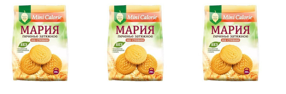 Mini Calorie Печенье Мария, на стевии 250 г - 3 шт/ #1