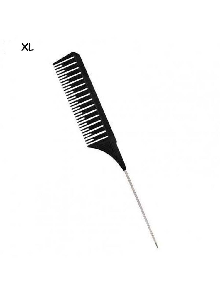 Расческа для мелирования волос, гребень/расческа для мелирования со сдвоенным зубцом, с металлической #1