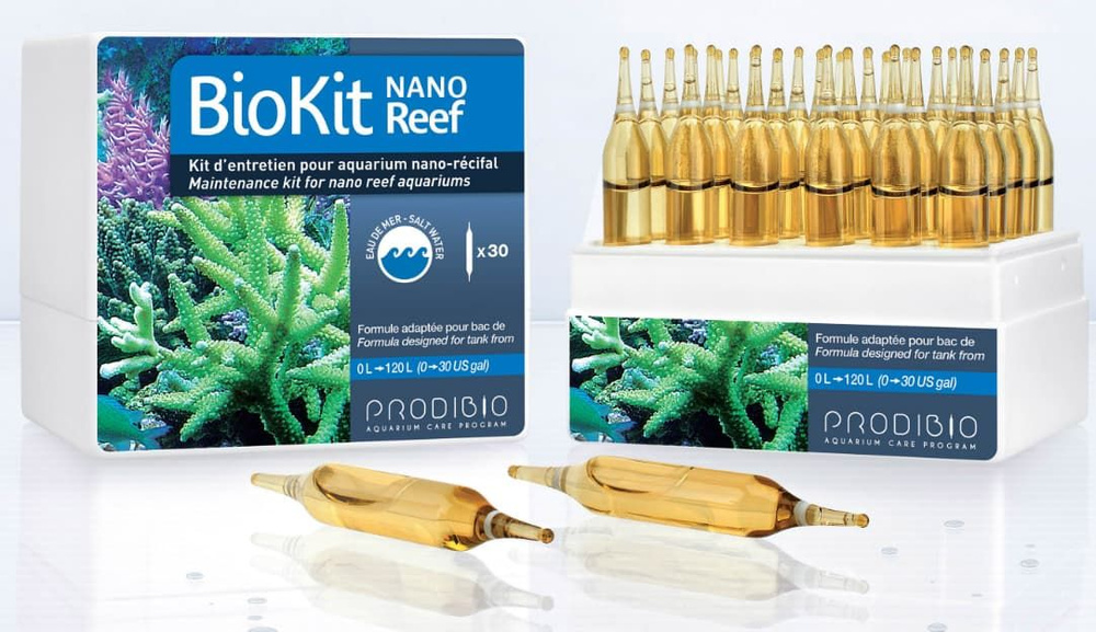 Набор для поддержания рифовых аквариумов Prodibio BioKit Reef Nano, 30 ампул  #1