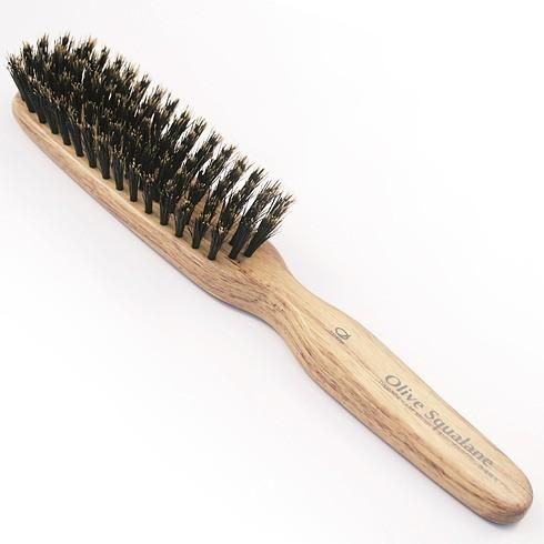 Щетка для восстановления структуры волос со скваленом оливы IKEMOTO Olive Squalane Damage Care Brush #1