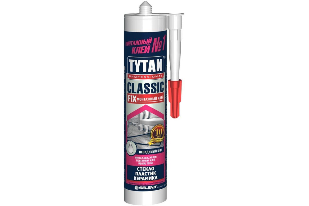 Клей монтажный универсальный Tytan Professionall Classic Fix прозрачный 310 мл.  #1