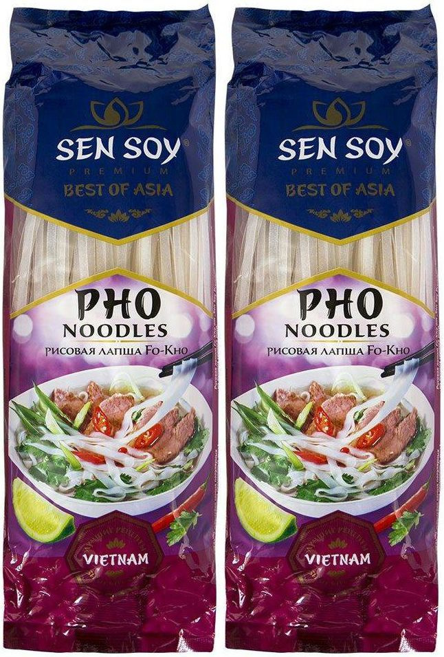 Макаронные изделия Sen Soy Fo-Kho Лапша рисовая, комплект: 2 упаковки по 200 г  #1