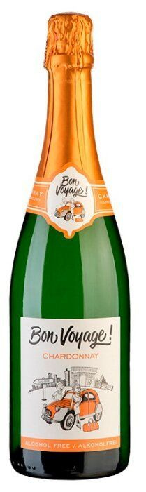 Вино безалкогольное игристое белое Bon Voyage Chardonnay, 750 мл. Германия  #1