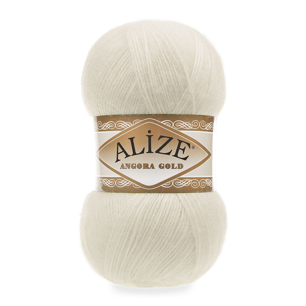 Пряжа Alize Angora Gold 100 гр- 550 м, 3 шт. #1