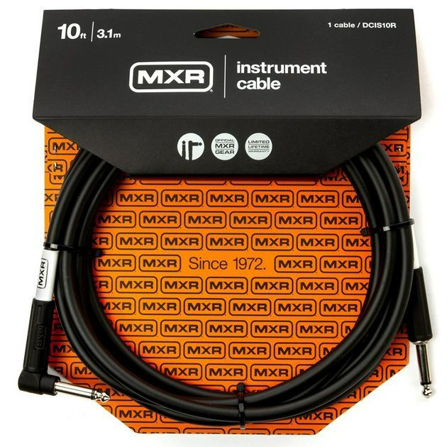 Инструментальный кабель Dunlop MXR 10FT, L-образный, 3м #1