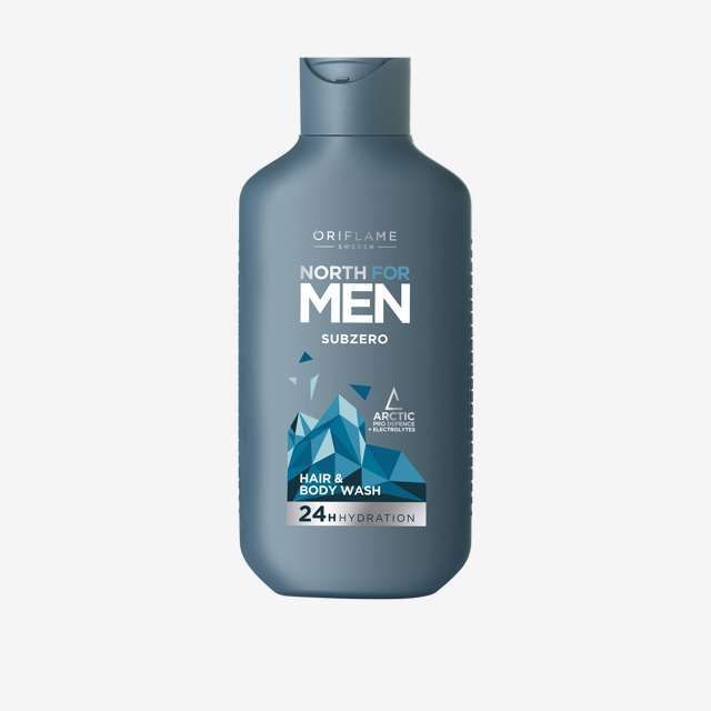 Oriflame Шампунь для волос и тела North For Men Subzero, 250мл #1