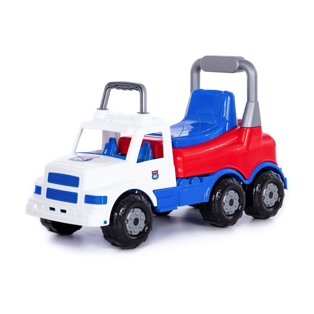 Каталка детская автомобиль "Буран" 1 (бело синяя) #1