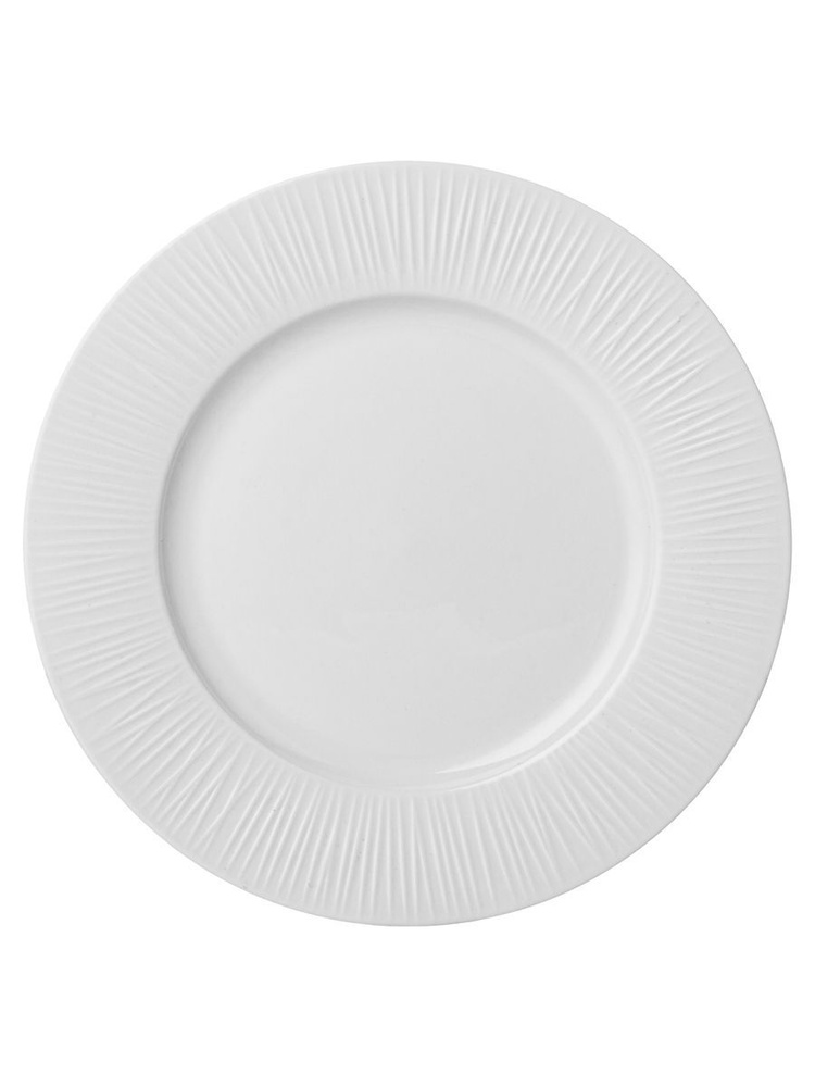 Тарелка закусочная из белого фарфора для сервировка стола / подачи блюд LEFARD HERBAL 20,5 см  #1
