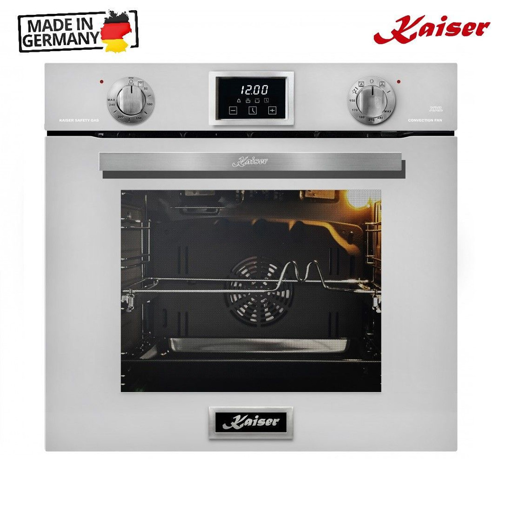 Газовый духовой шкаф 60 см Kaiser Grand Chef EG 6374 W белый #1