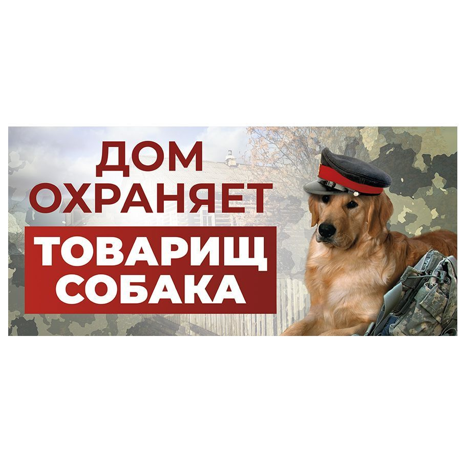 Табличка, DANGER DOG, с приколом, на забор, 30х14 #1