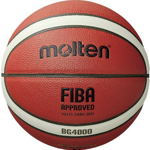 Molten Мяч баскетбольный BG4000. Indoor, 6 размер, бежевый, оранжевый  #1