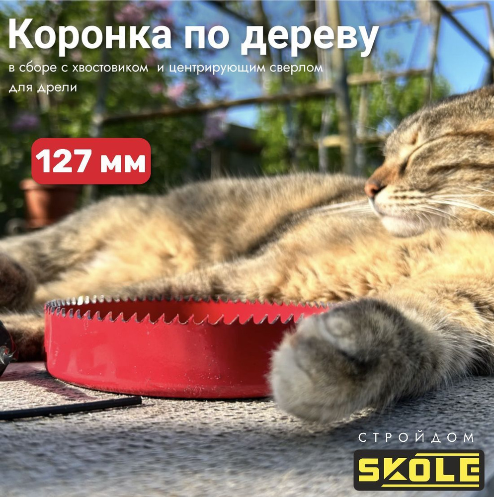 Коронка по дереву с центром 127 мм SKOLE #1