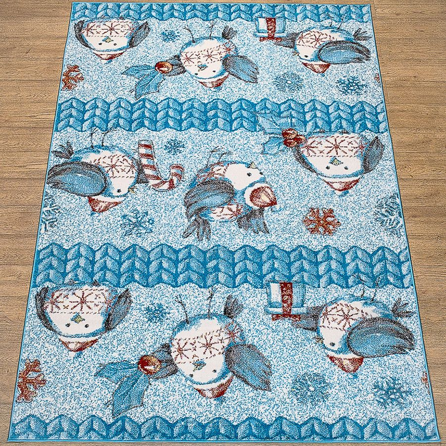 LikeCarpets Ковер зимние птички детский, 3 x 4 м #1