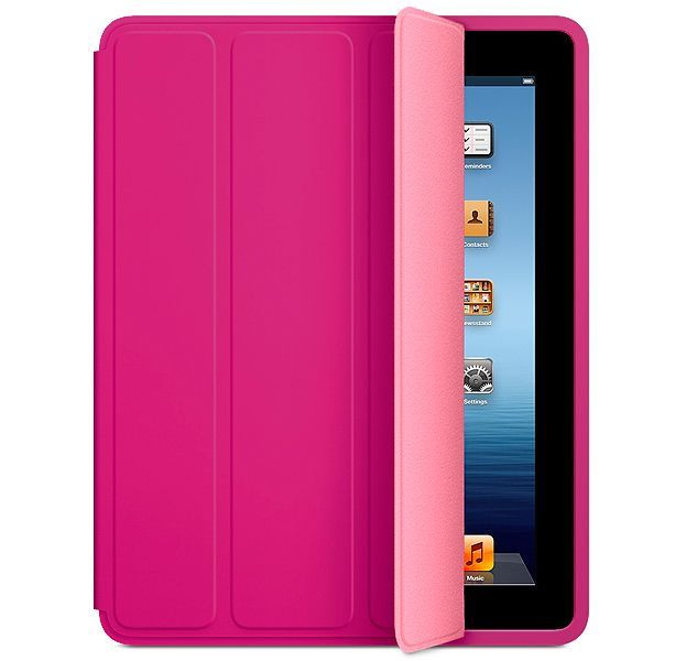 Чехол для iPad 2/3/4, красный-розовый #1