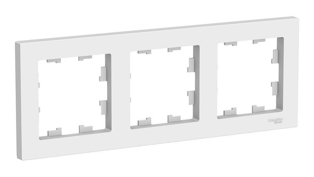 Systeme Electric Рамка электроустановочная, белый, 3 пост., 1 шт. #1