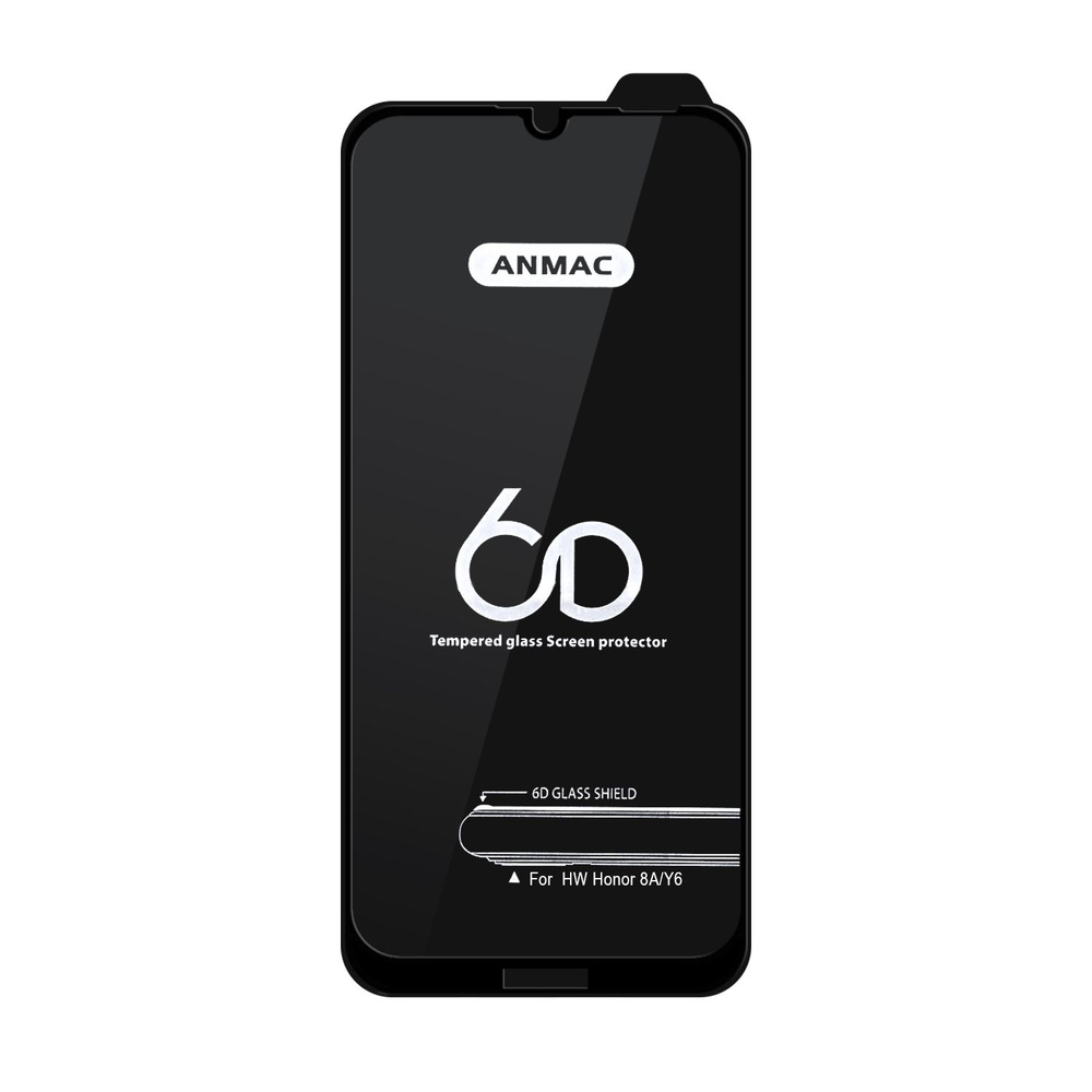 Защитное стекло Huawei Honor 8A/Y6 (2019) Anmac 6D Black #1