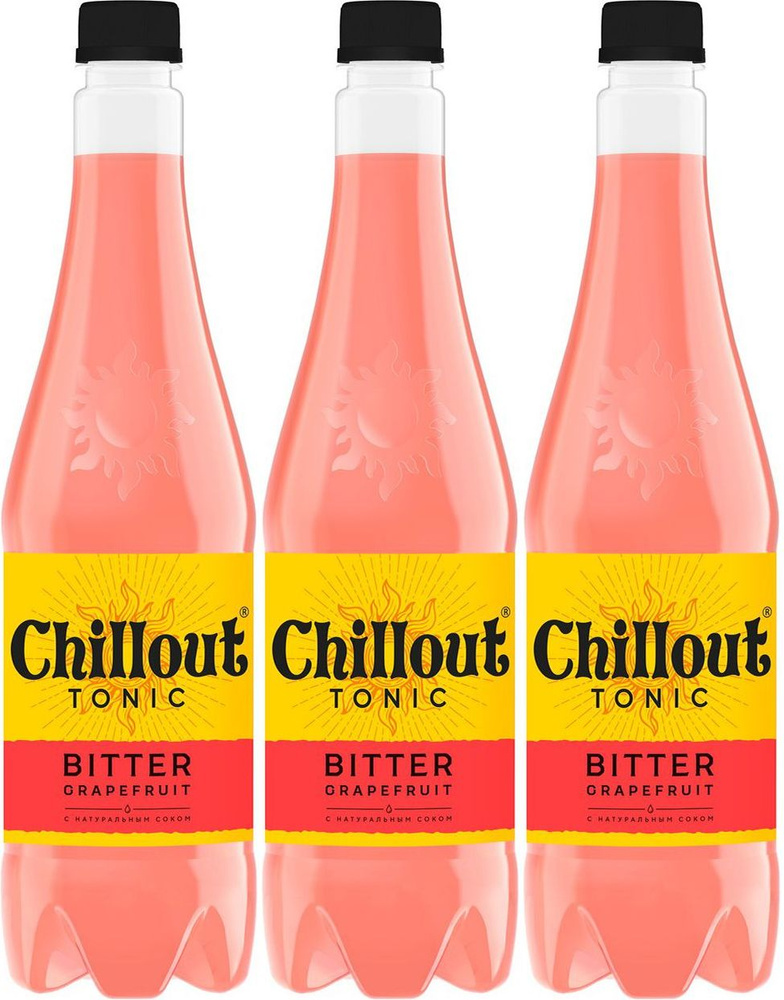 Газированный напиток Chillout Bitter энергетический грейпфрут 0,33 л, комплект: 3 упаковки по 330 г  #1