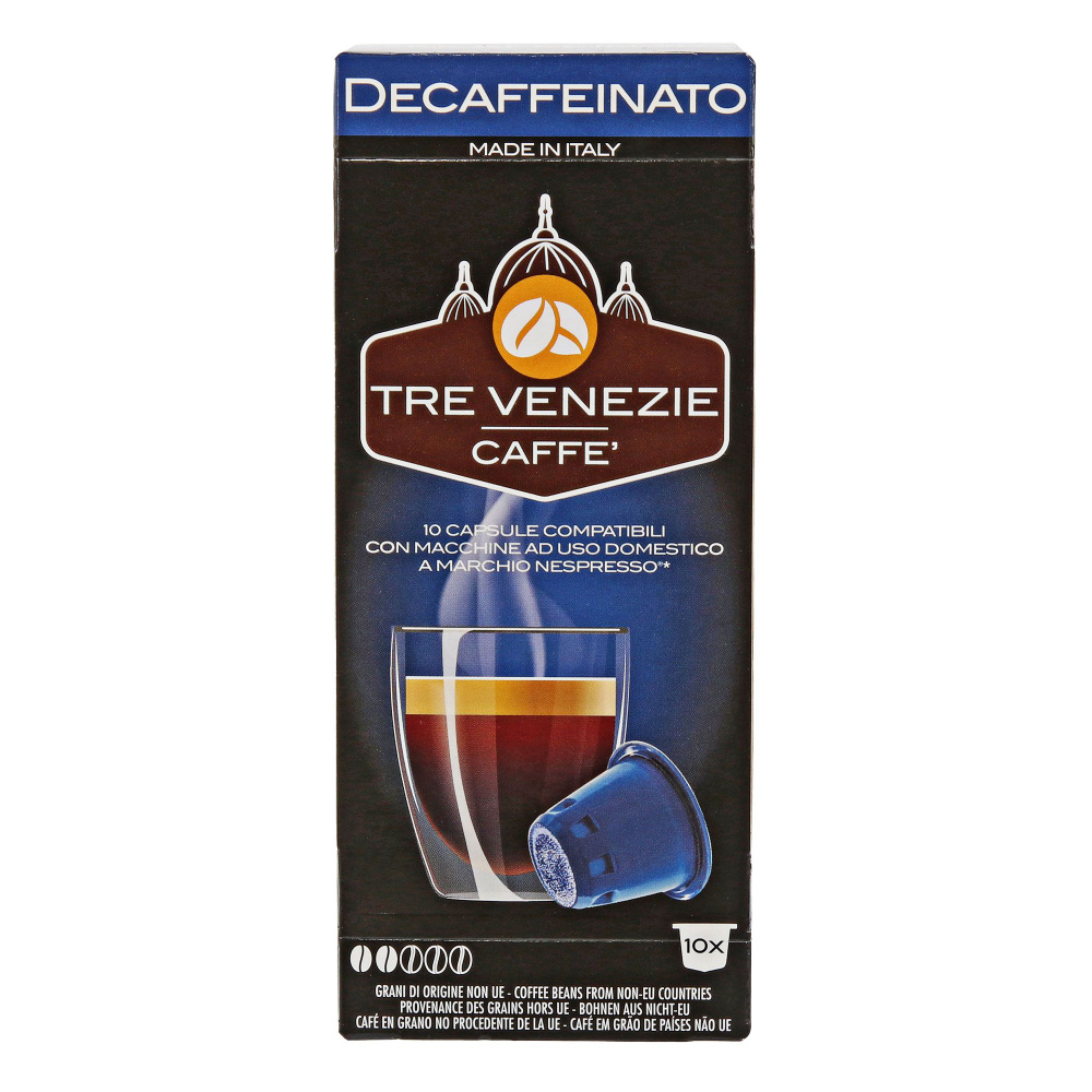 Кофе в капсулах Tre Venezie Caffe Decaffeinato, 10 шт #1